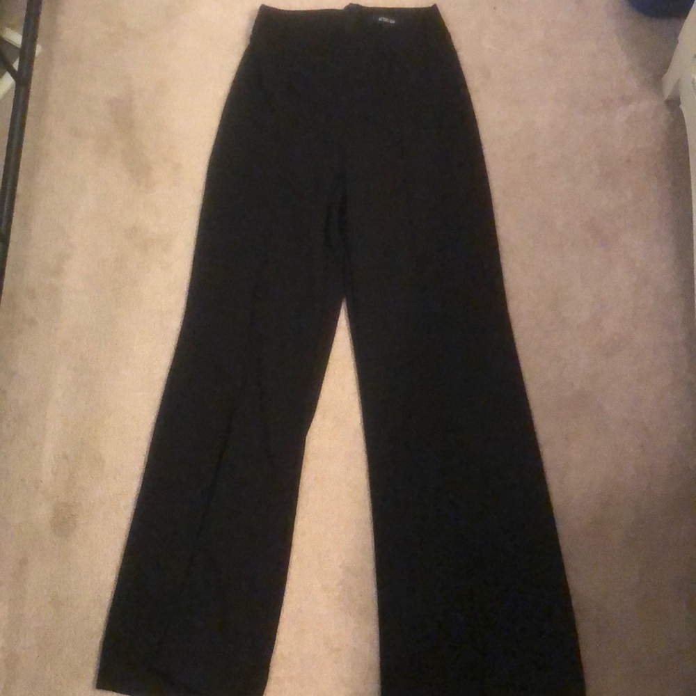 wide legged black business pant
